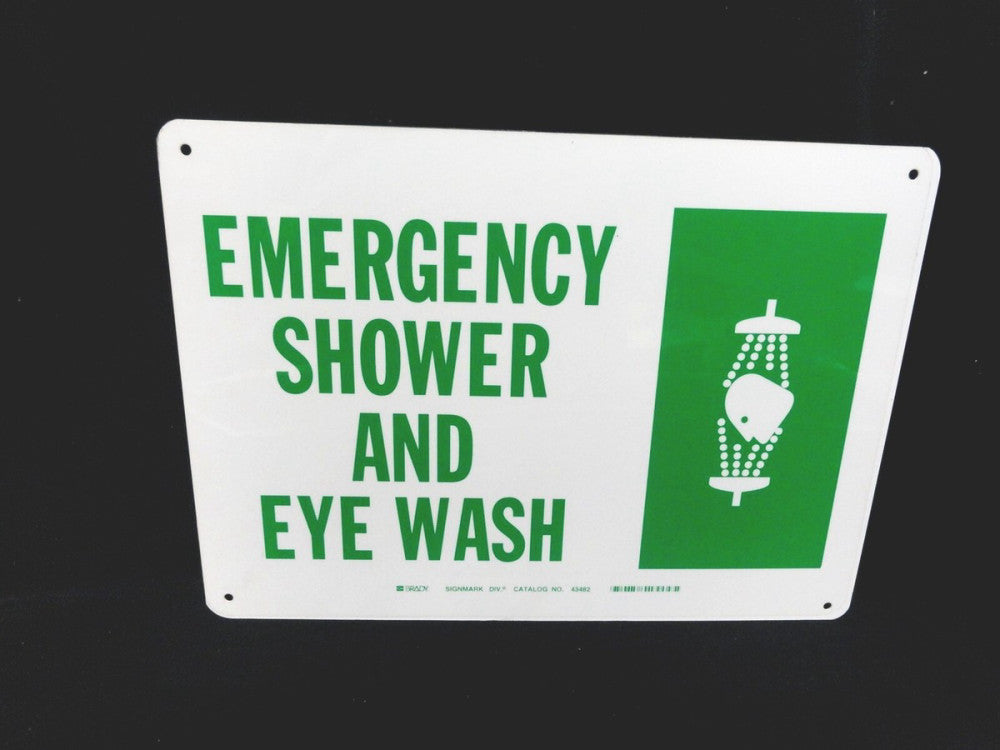 BRADY - EMERGENCY SHOWER AND EYE WASH - PN: 43482 - MEASURES 14" X 10" - NEW!!