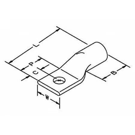 3M 30045 One Hole Lug Compress Conct,4/0 Awg,Pk10