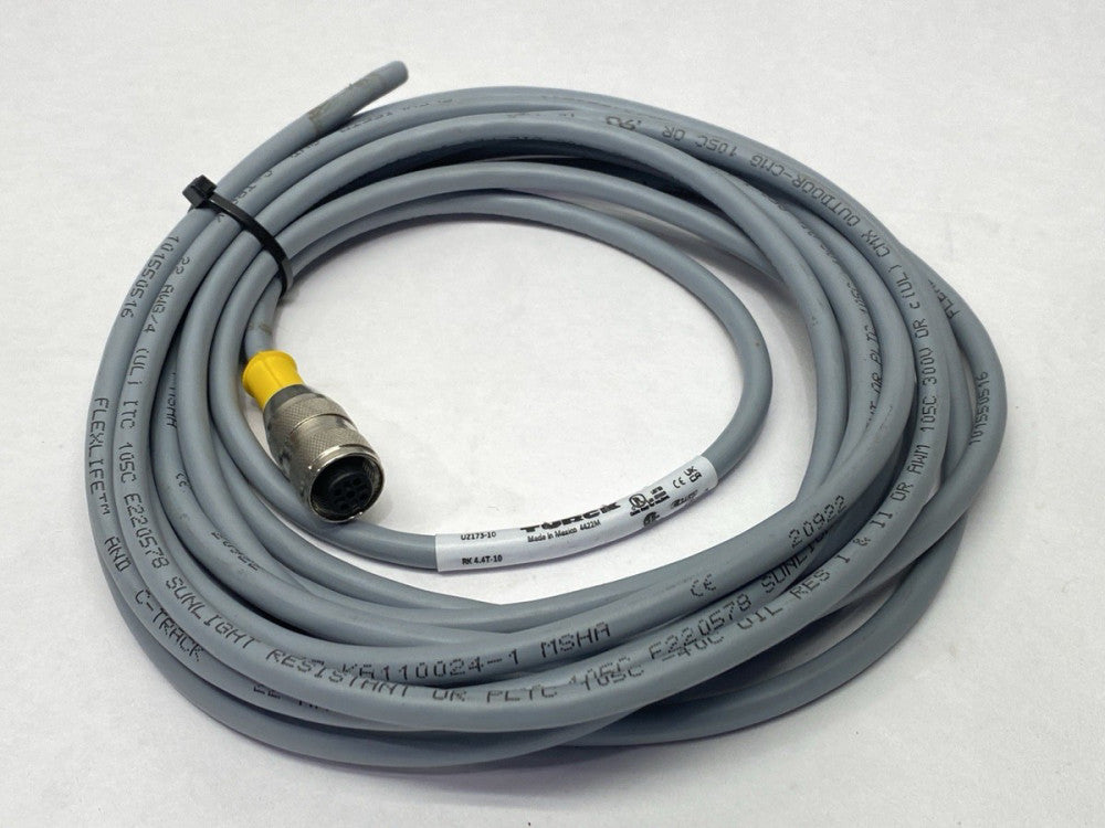 Turck RK4.4T-10 Actuator Sensor Cable Female M12 4-Pin U2173-10