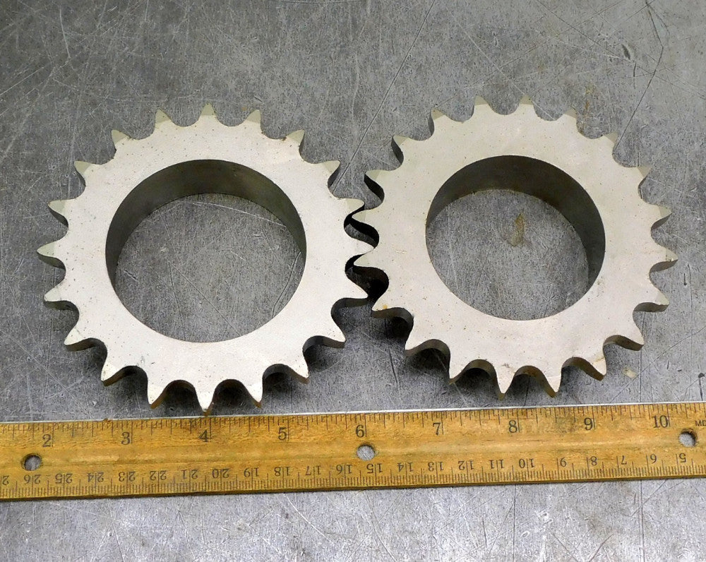 Martin 50B20 Roller Chain Sprocket #50 20 Teeth 2-3/8" Bore Lot of Two (2)