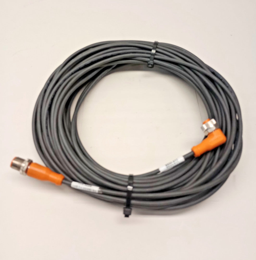 IFM Efector EVC134 Used Connection Cable Male to Female angled M12 PUR 20m