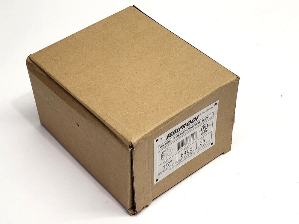 Superflex Sealproof 8402 Non-Metallic Straight Connectors 1/2" PKG OF 18