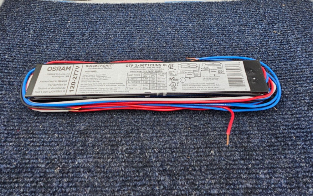 OSRAM 2x96T12/UNV IS: Quicktronic Professional Fluorescent Lamp Ballast