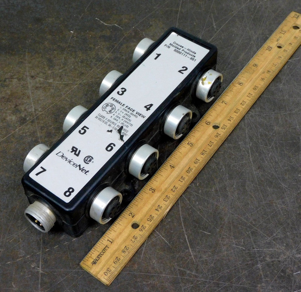 Eaton Crouse Hinds - 5000111-951 Female Cable Assembly D-NET Tap Box