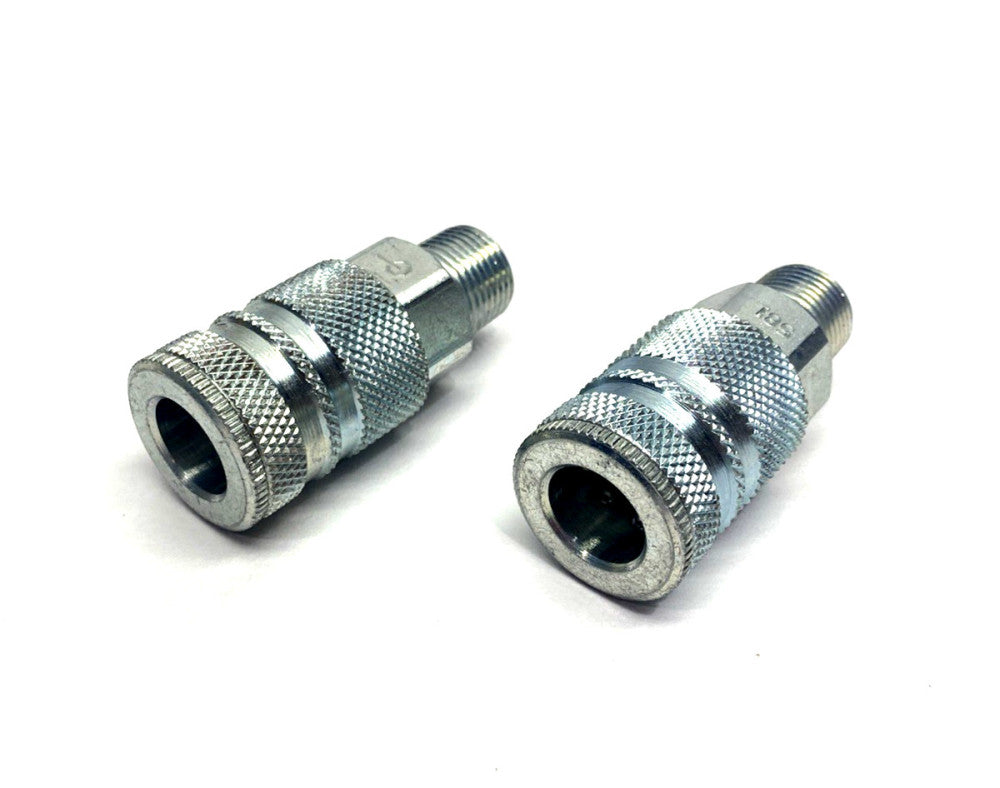Coilhose 581 Industrial Quick Coupler/Fitting 3/8" Body x 3/8" Male NPT LOT OF 2
