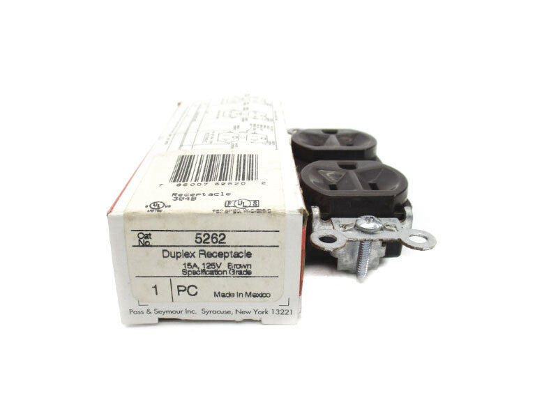 PASS & SEYMOUR 5262 125V 15A (BROWN) NSMP