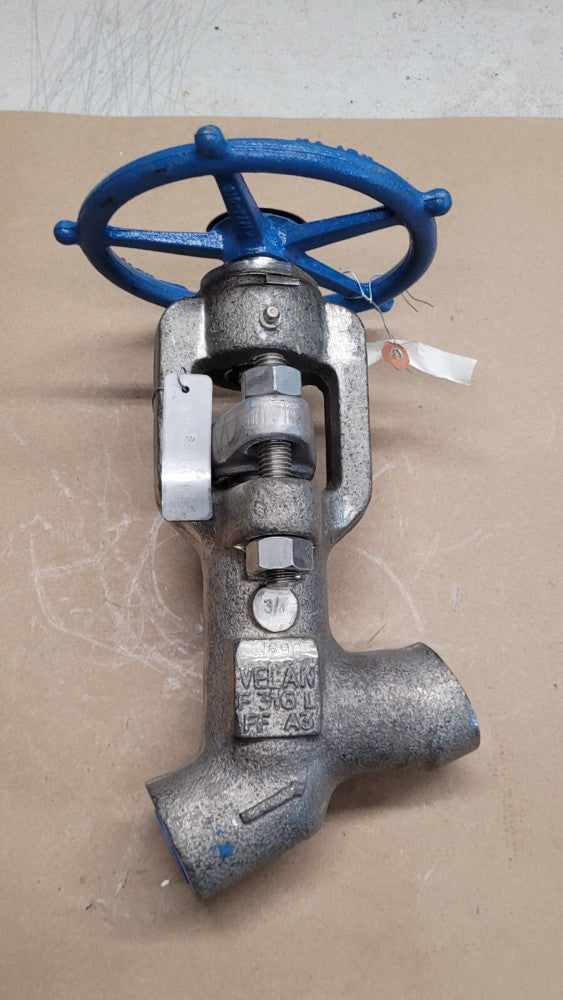 Velan W-8076Z-13MS 3/4" Y Pattern 316 Stainless Steel Bonnetless Valve