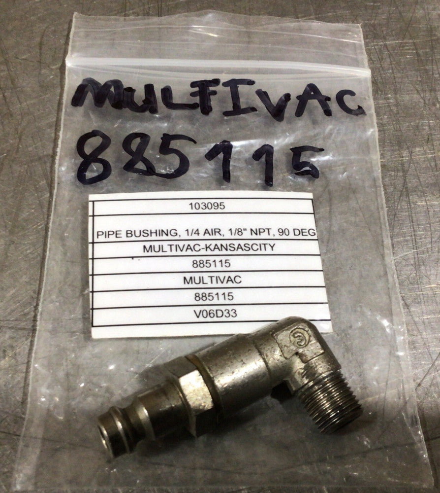 Multivac 885115 Pipe Bushing Nos Surplus