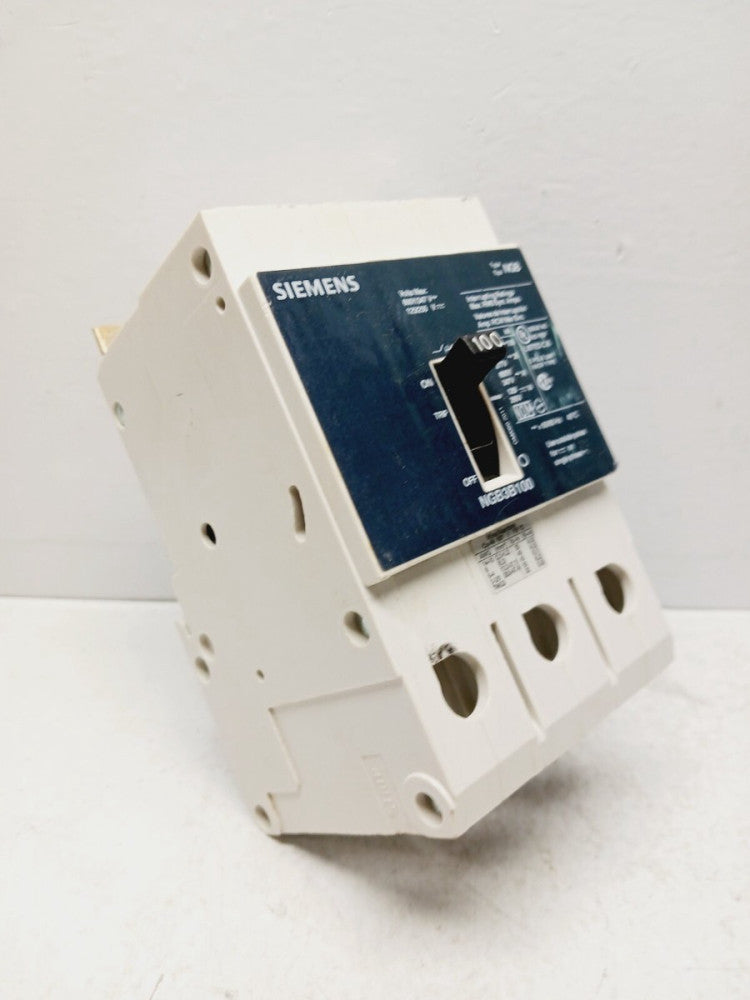 NEW SIEMENS NGB3B100 100 AMP BOLT-ON CIRCUIT BREAKER 3 POLE 600Y/347 VAC 250 VDC