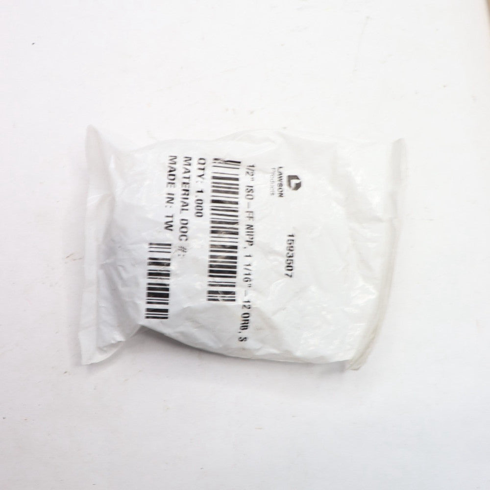 Lawson Products Nipple Steel 1-1/16"-12 Female x 1/2" Body 1593507