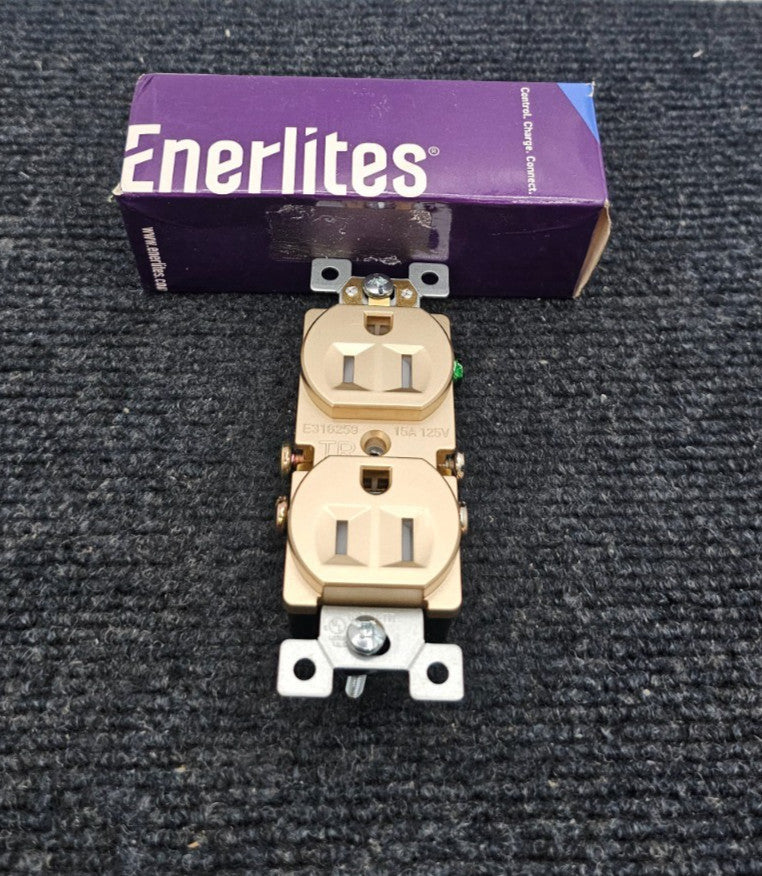 (QTY 4) Enerlites 61580-TR-GD Residential 15A Tamper-Resistant Duplex Receptacle