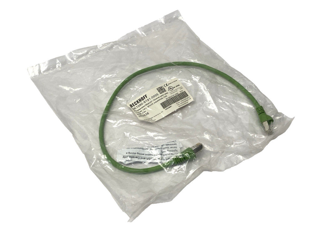 Beckhoff ZK1090-9191-0005 Double-Ended Ethernet Cable RJ45 to RJ45 0.5m Length