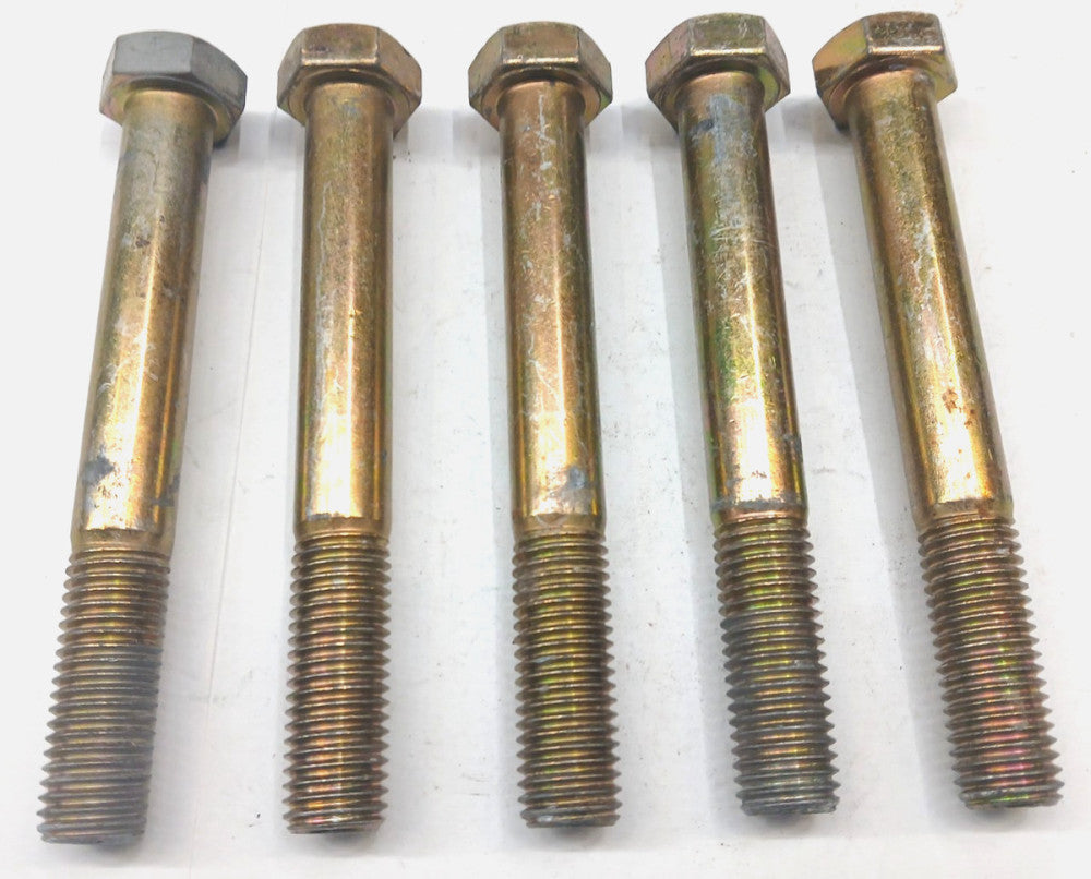 HEX CAP BOLT 3/4-10 X 6 IN. GRADE 8 YELLOW ZINC ALLOY STEEL   LOT OF 5