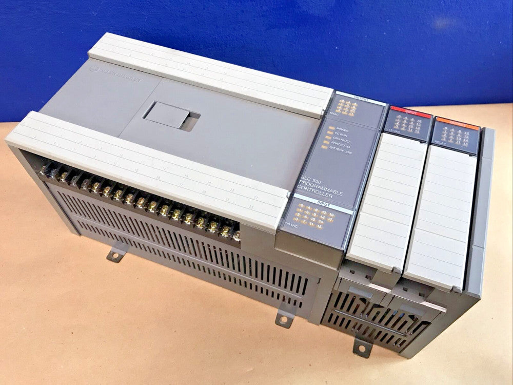 Allen Bradley 1747-L30B PLC w/ 1746-A2 Rack, 1746-OW16 & 1746-IA16