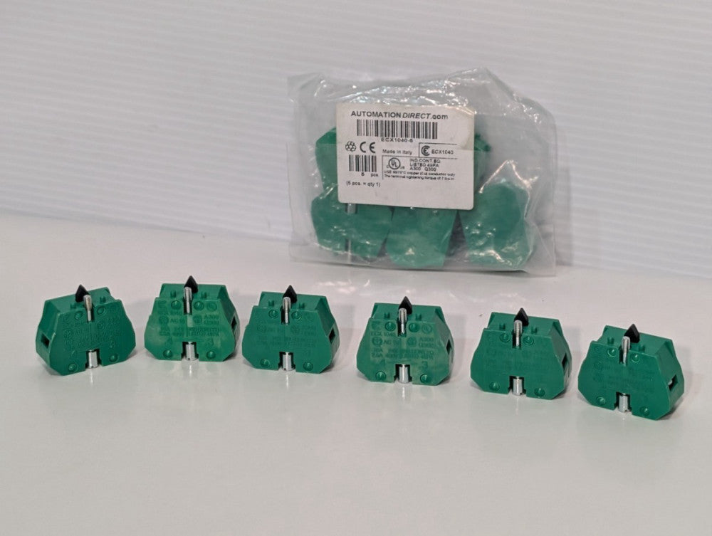Lot of 11: Automation Direct ECX1040/ ECX1040-5 pushbutton switch contact blocks