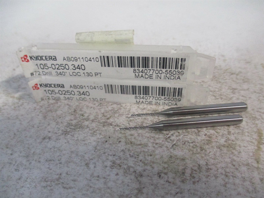 SGS (07299) #72 1/8" x 1-1/2" OAL 130° Spiral Circuit Board Drill Bit - Qty 2