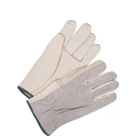 Bdg 20-1-1592-11 Leather Drivers Gloves, Shirred Slip-On Cuff, Straight Thumb,