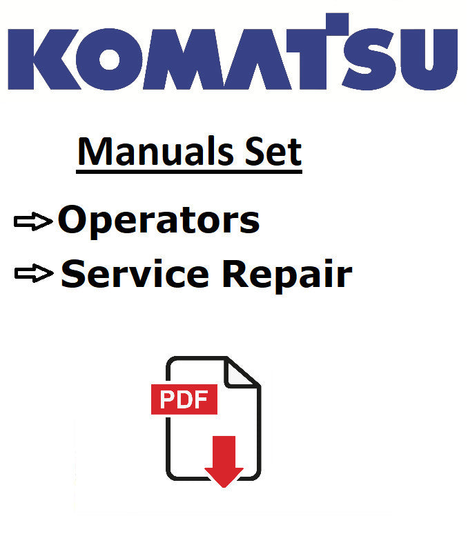 Komatsu MX352 MX502 Excavator OPERATORS SERVICE REPAIR SHOP OWNERS MANUAL PDF