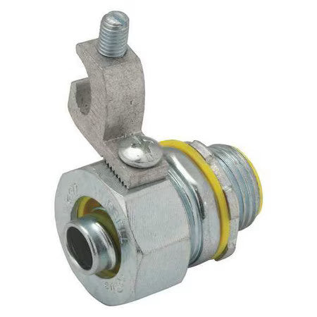Raco 3545-3 Conduit Fitting Connector, 1-1/4 In, Threaded, Steel, Electro Zinc