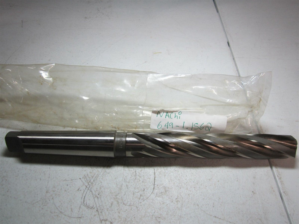 Nachi (649) 1229743 1-5/32" Size, 4MT 118° High Speed Steel Taper Shank Drill