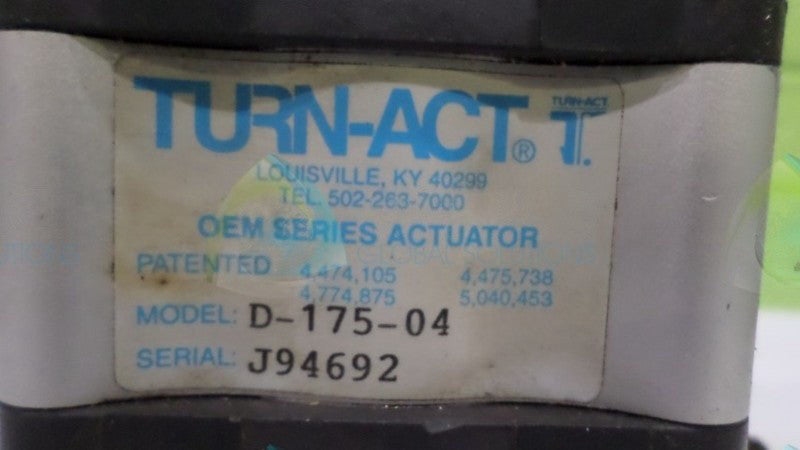 TURN-ACT D-175-04 ACTUATOR UNMP