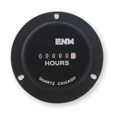 Enm T50b4 Ac Hour Meter Ii,6-Digit,2.8 In,3-Hole