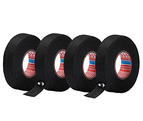 4 Rolls Wire Loom Harness Tape,High Temp Wiring Black 