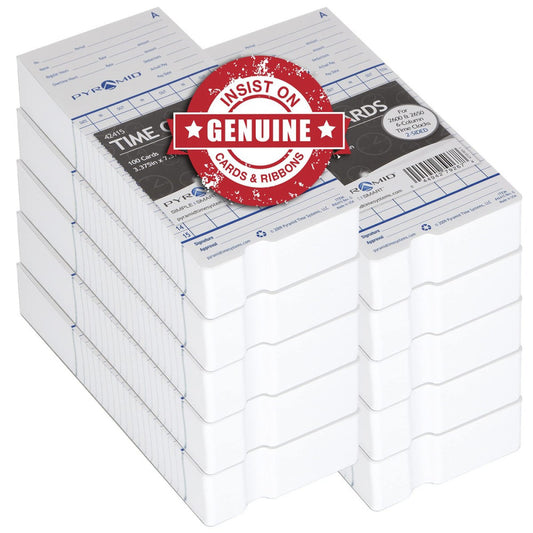 - Authentic Time Cards (42415MB) for Pyramid Models 2500, 2500K1, 2600 and 26...