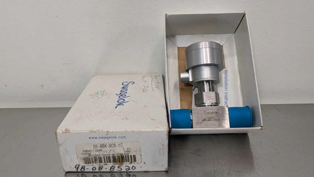 Swagelok SS-8BK-VCR-1C Stainless Steel Bellows Sealed Valve 1/2" Rebuilt