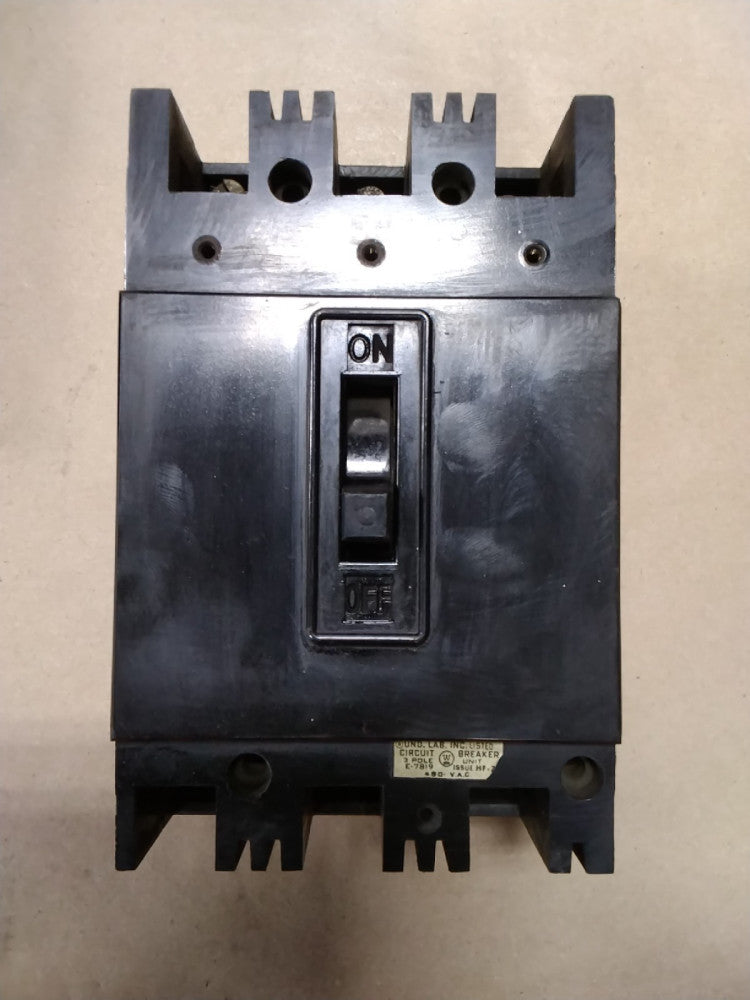 Westinghouse E-7819 Circuit Breaker 50A 3-Pole 480V B82