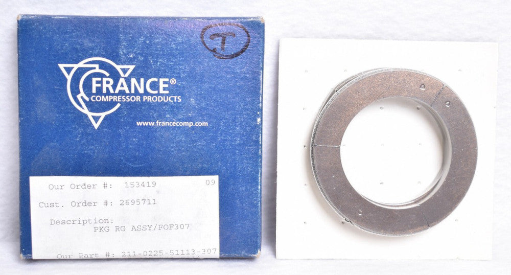 France Compressor Products Single Wedge Packing Set  211-0225-51113-307