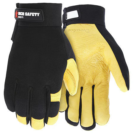 Mcr Safety 901Xxl Mechanics Gloves, Spandex Back, 0 Abrasion Level,