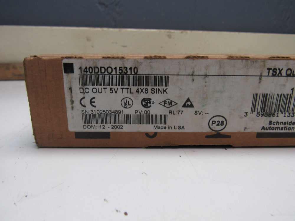 SCHNEIDER TSX QUANTUM 140DDO15310 DC OUT 5V TTL 4x8 SINK MOD NEW FACTORY SEALED