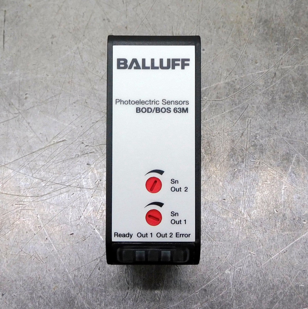 Balluff BOS 63M-PS-LH13-S4 Photoelectric Diffuse Sensor w/ Background Suspension