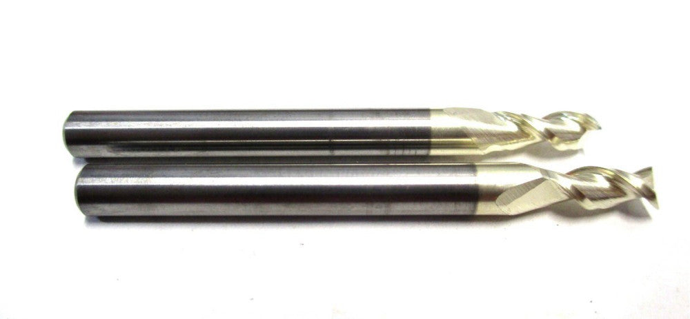 MADE IN USA 5/32 x 3/16 x 5/16 x 2 2F CC SE RH Carbide Square End Mill - 2 PC