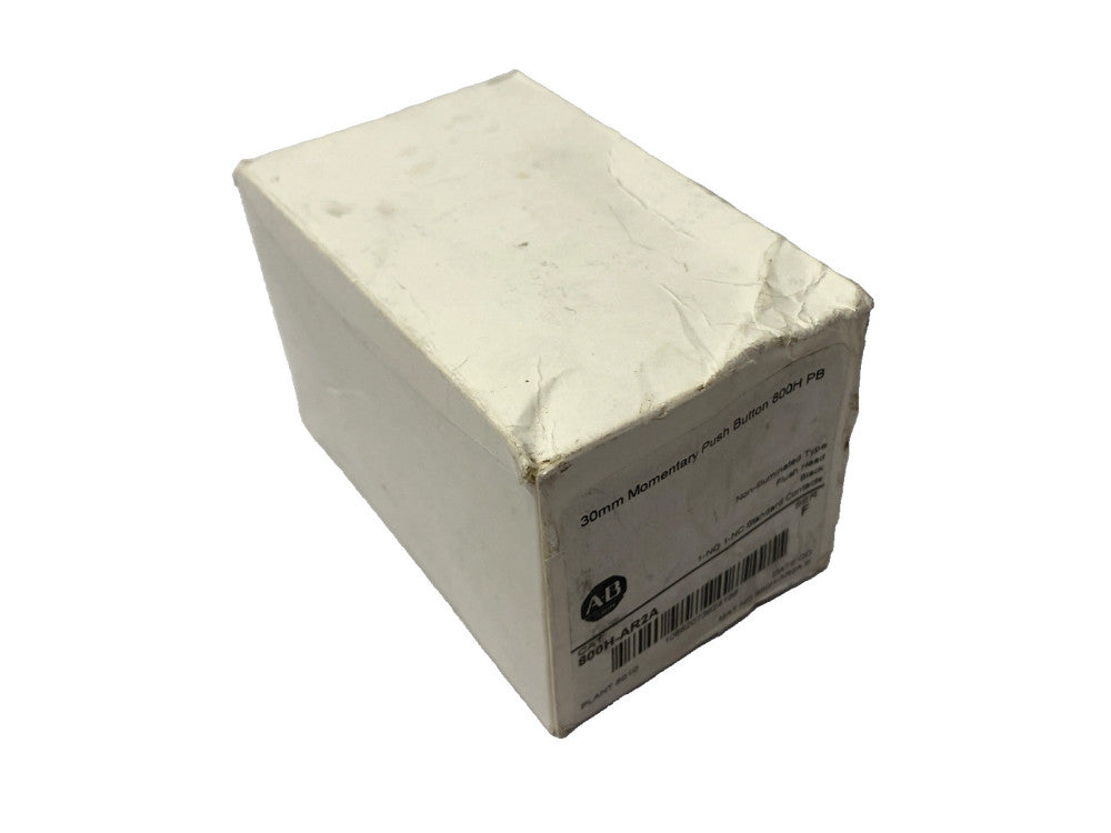 Allen Bradley 800H-AR2A Ser. F Black Non-Illuminated Pushbutton Flush Head 30mm