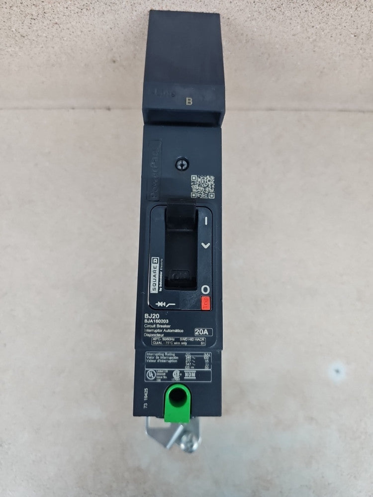 1) New Take Out Square D BJA160203 I-Line Circuit Breaker 20A 1P 277V 20 Amp BJA