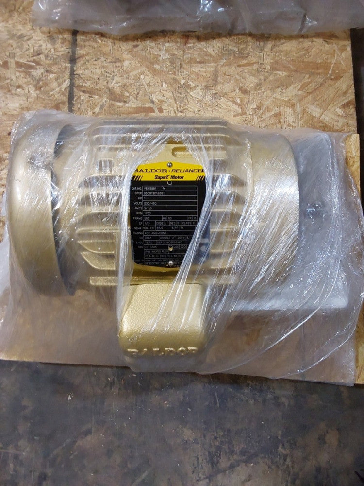 BALDOR VEM3581 Super E 3 Phase motor 1HP 1760RPM