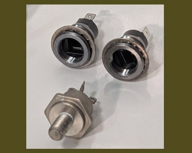 Lot of 3 Electrical Components - Indicator Lamp Housing (2), Rectifier Diode(1)