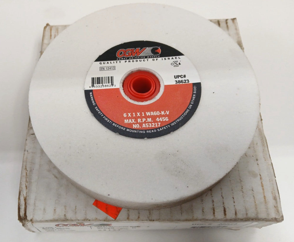 CGW TYPE 1 BENCH WHEEL WAGO K V SIZE 6 X 1 X 1 MAX RPM 4456