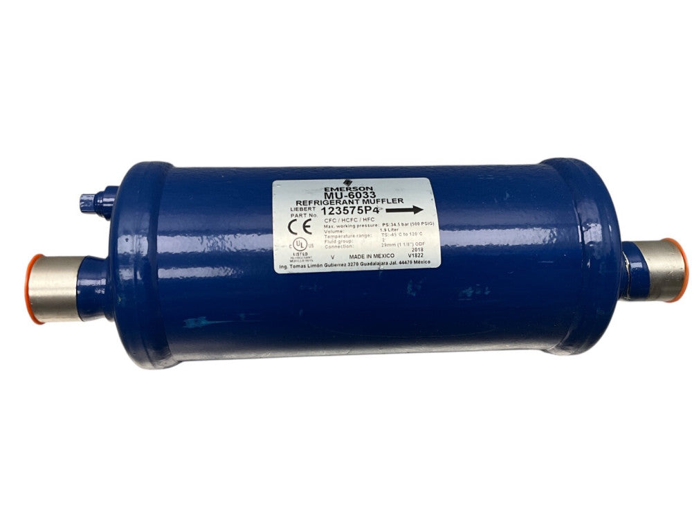1 PC Emerson MU-6033 Refrigerant Muffler Carrier Blue
