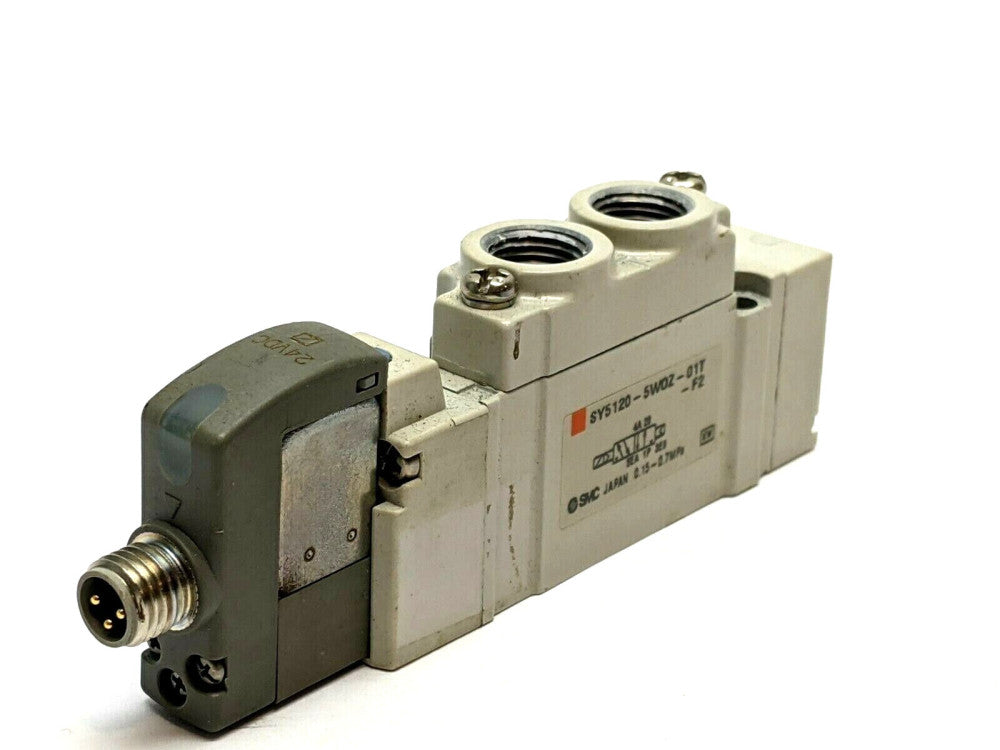 SMC SY5120-5WOZ-01T-F2 Pneumatic Single Solenoid Valve