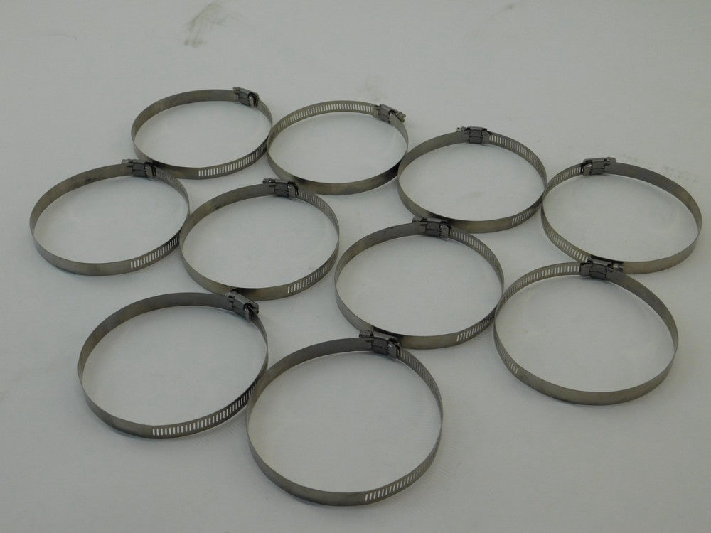 *Lot of 10* Stainless Steel 76/127mm Hose Clamp 72 Size - NEW Surplus!