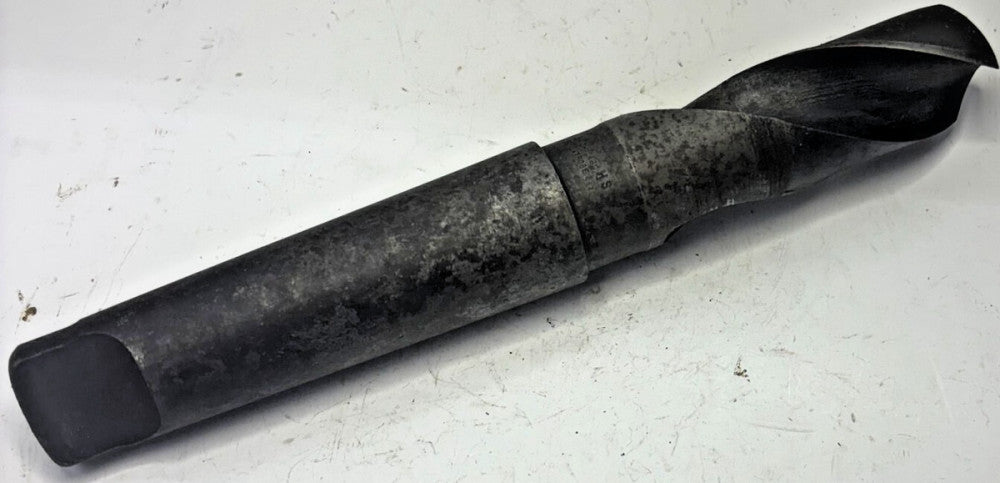 CHICAGO LATROBE 1-5/8" 2 FLUTE SPIRAL TAPER SHANK DRILL BIT #5 MORSE TAPER HSS