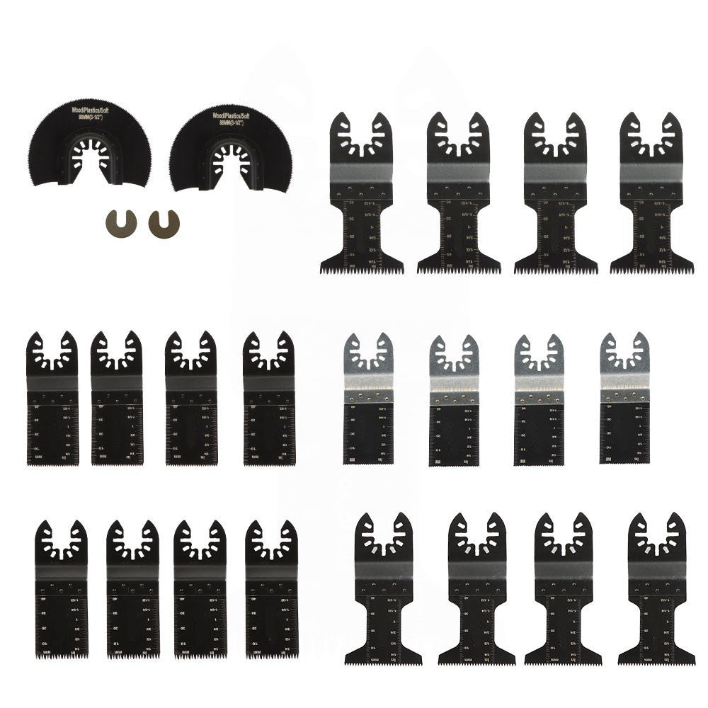 24 Pack Universal Wood Metal Oscillating Multi Tool Quick Release Saw Blades New