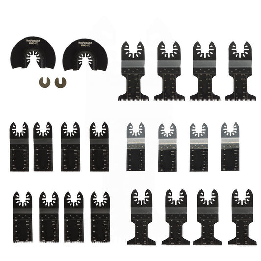 24 Pack Universal Wood Metal Oscillating Multi Tool Quick Release Saw Blades New