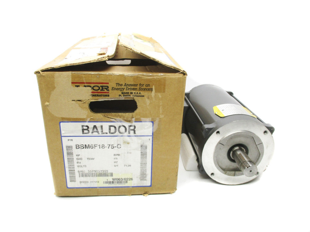 BALDOR BSM6F18-75-C NSMP