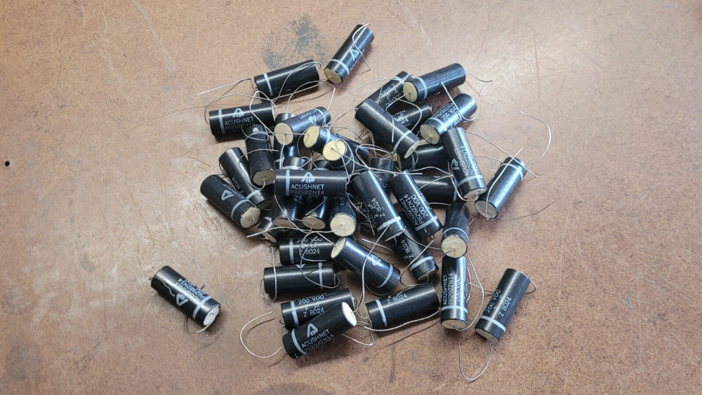 Lot of 35 Acushnet P8292ZN14 Capacitors 200VDC 2µF