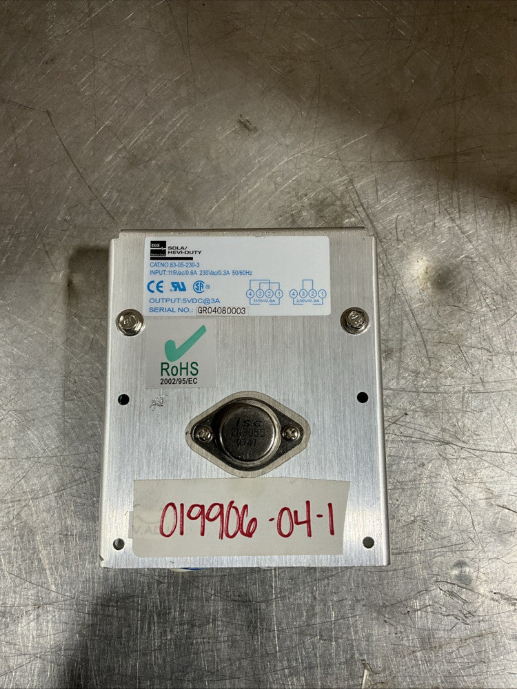 SOLA HEVI-DUTY 83 05 230 03 Transformer
