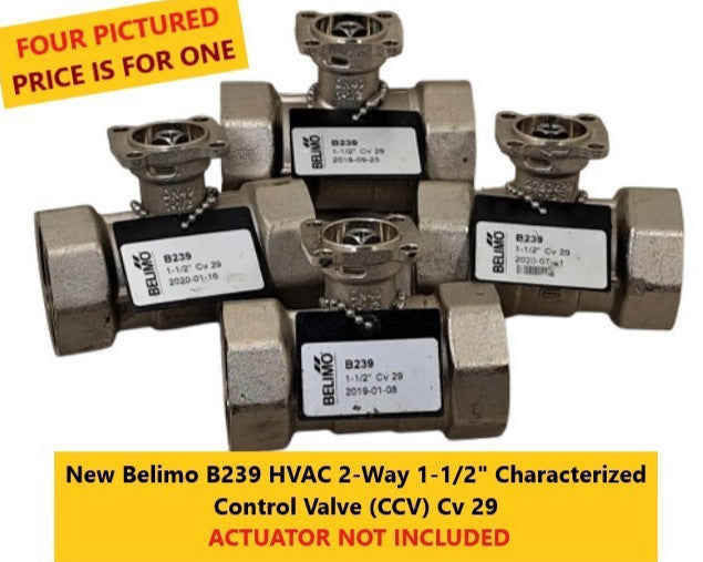 New Belimo B239 HVAC 2-Way 1-1/5" Characterized Control Valve (CCV) Cv 29